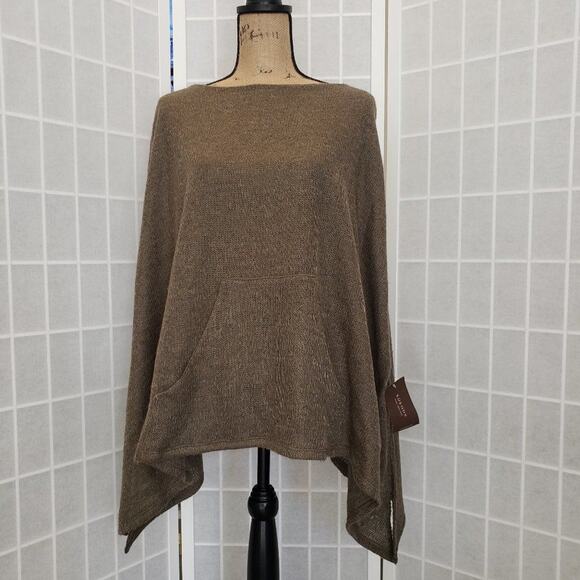 NWT - Kokoon Beige Poncho with Pockets - Picture 1 of 8